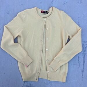 Shephe 100% Cashmere Butter Pastel Yellow Women's Small/Medium Cardigan Sweater